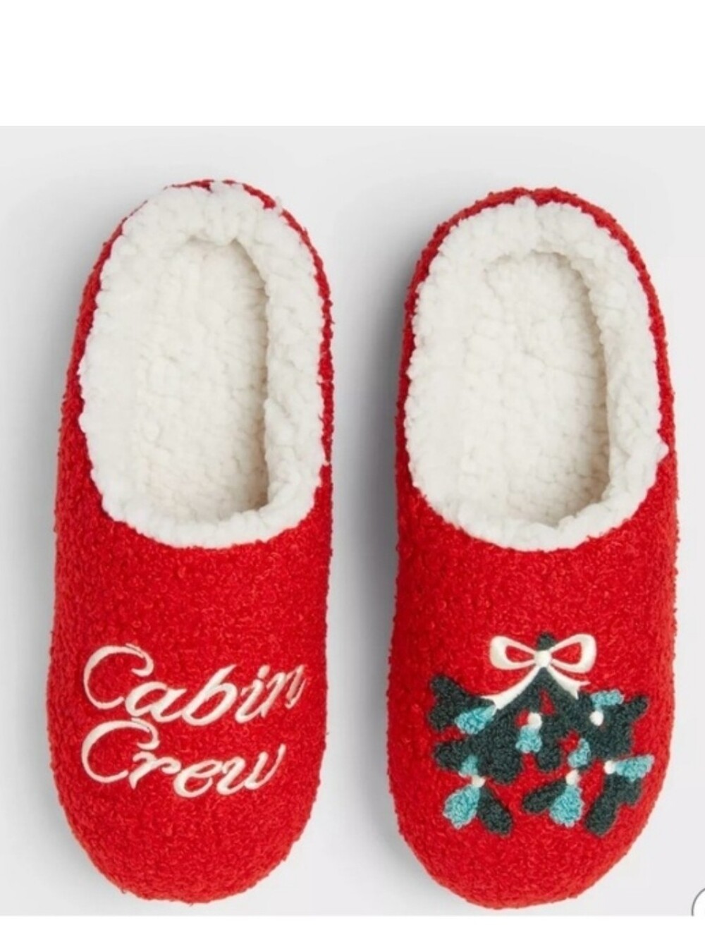 Wondershop Unisex Red Cabin Crew Scuff Slippers |Wondershop
